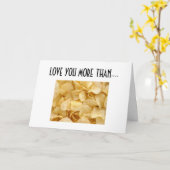 ポテトチップスよりも愛しなさい カード (黄色い花)