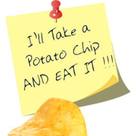 ポテトチップスを持って食べ行く!!! ツートーンマグカップ