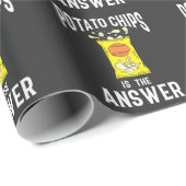 ポテトチップススナックファストフードポテト愛好家 ラッピングペーパー (ロールコーナー)