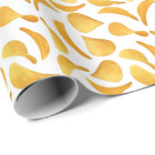 ポテトチップス模様 ラッピングペーパー (ロールコーナー)