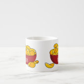 ポテトチップス漫画イラストレーション エスプレッソカップ (正面)