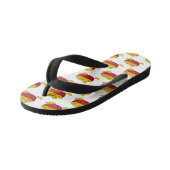 ポテトチップス漫画イラストレーション キッズビーチサンダル (アングル)