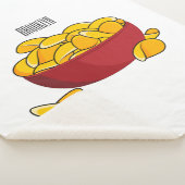 ポテトチップス漫画イラストレーション シェルパブランケット (3/4)