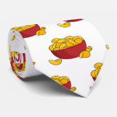 ポテトチップス漫画イラストレーション ネクタイ (ロール)