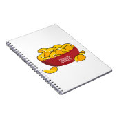 ポテトチップス漫画イラストレーション ノートブック (右側)