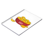 ポテトチップス漫画イラストレーション ノートブック (左側)