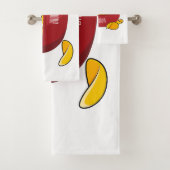 ポテトチップス漫画イラストレーション バスタオルセット (インサイチュ)