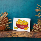 ポテトチップス漫画イラストレーション フォトプラーク (側面)