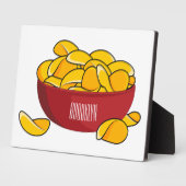 ポテトチップス漫画イラストレーション フォトプラーク (側面)