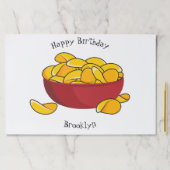 ポテトチップス漫画イラストレーション ペーパーパッド (インサイチュ)