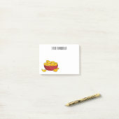 ポテトチップス漫画イラストレーション ポストイット (デスク上)