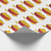 ポテトチップス漫画イラストレーション ラッピングペーパー (角)