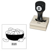 ポテトチップス漫画イラストレーション ラバースタンプ (押印)