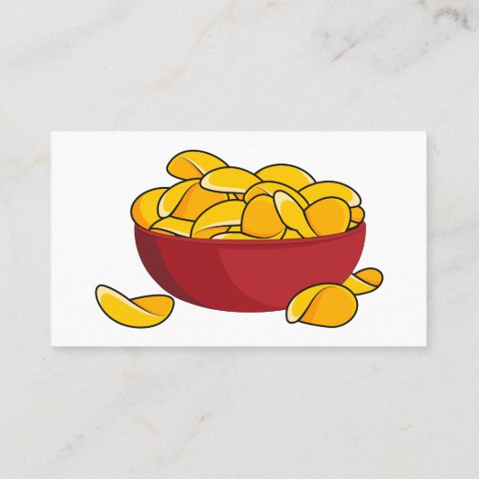 ポテトチップス漫画イラストレーション 名刺 (裏面)