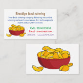 ポテトチップス漫画イラストレーション 名刺 (正面/裏面)