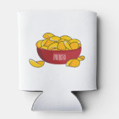 ポテトチップス漫画イラストレーション 缶クーラー (裏面)