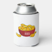 ポテトチップス漫画イラストレーション 缶クーラー (缶裏面)