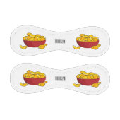 ポテトチップス漫画イラストレーション 野球ボール (パネル)