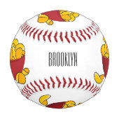 ポテトチップス漫画イラストレーション 野球ボール (裏面)