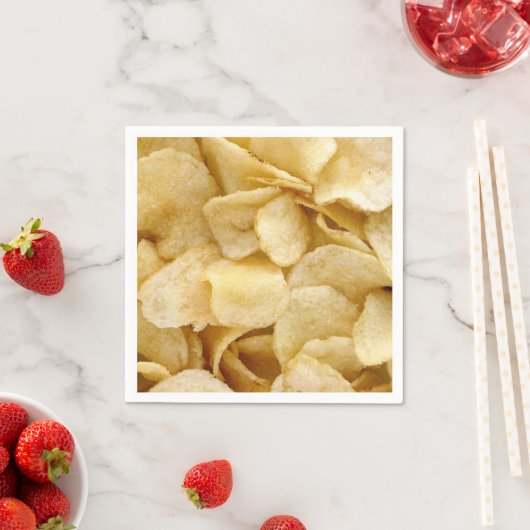 ポテトチップパーティーナプキンおもしろいグルメパーティーナプキン スタンダードカクテルナプキン (インサイチュ)