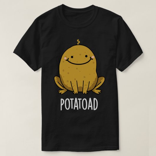 ポテトトおもしろいートーダプン Tシャツ (デザイン正面)