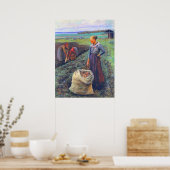 ポテトハーベスターズElin Danielson-Gambogi 1893 ポスター (キッチン)