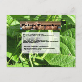 ポテトパンケーキレシピはがき ポストカード