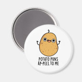 ポテトパンプンプー私にポテトパおもしろいン マグネット (正面/裏面)