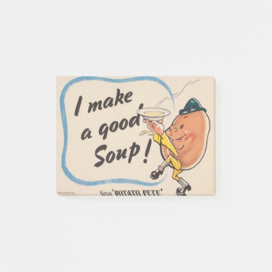 ポテトピートが美味しいスープ ポストイット (正面)