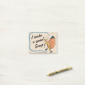 ポテトピートが美味しいスープ ポストイット (デスク上)