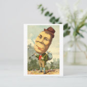 ポテトフェイスの男のヴィンテージ臭 ポストカード (スタンド正面)