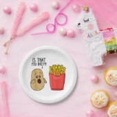 ポテトフライは君がポテトを食べおもしろいる事だ ペーパープレート (パーティー)