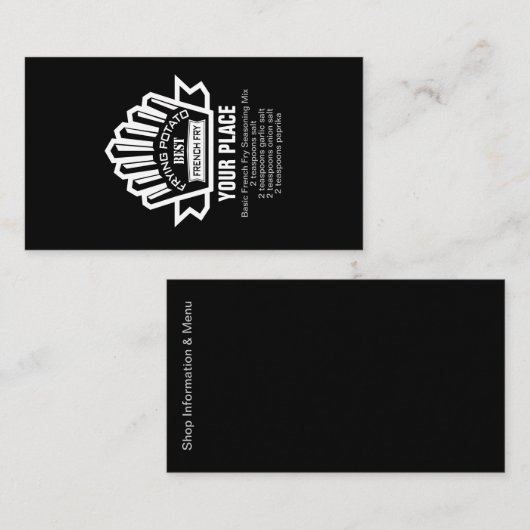 ポテトフライ 名刺 (正面/裏面)