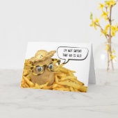 ポテトフランスのイン60誕生日 カード (黄色い花)