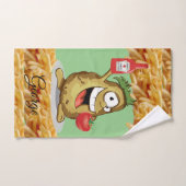 ポテトフランスのフライのケチャップバスルーム バスタオルセット (ハンドタオル)