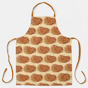 ポテトフランスのフライ揚げジャンクフード エプロン