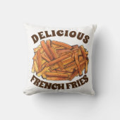 ポテトフランスのフライ揚げジャンクフード クッション (正面)