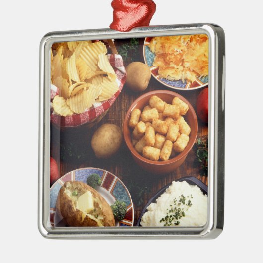 ポテトフード メタルオーナメント (左)