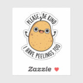 ポテトプーンにピーリングを持って下さい シール (シート)