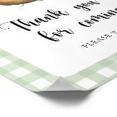 ポテトベイビーシャワー – ありがとうござ来う ポスター (角)