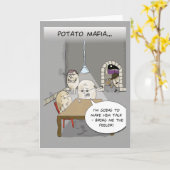 ポテトマフィアのグリーティングカード カード (黄色い花)