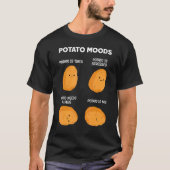 ポテトモーズポテトミームポテトライフフードユーモア Tシャツ (正面)