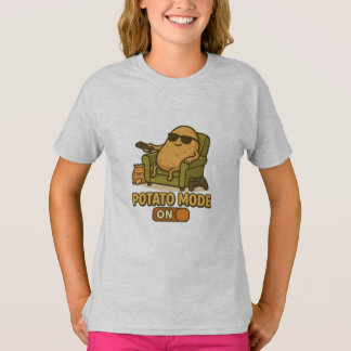 ポテトモード - 怠惰な人生が始まる Tシャツ