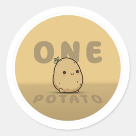 ポテト一粒 ラウンドシール