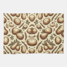 ポテト柄キッチンタオル キッチンタオル