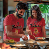 ポテト深夜トークショーの怒かわいいポテト Tシャツ