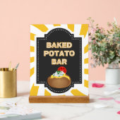 ポテト焼いたバー – アクリルテーブルパーティー用サイン アクリルサイン (ウェディング)