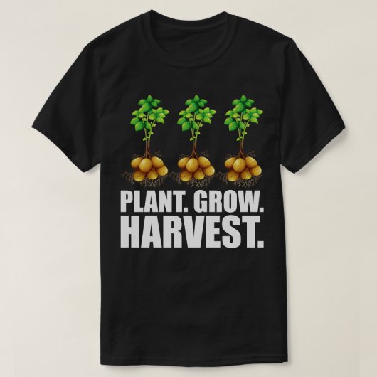 ポテト農家植物の収穫w tシャツ (デザイン正面)