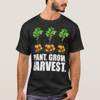 ポテト農家植物の収穫w tシャツ