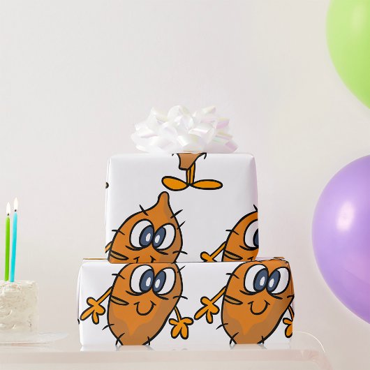 ポテト顔 ラッピングペーパー